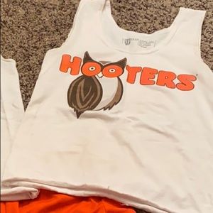Orange & White Hooters TANK TOP ONLY*